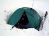 (3-ci dzie podejcia na MONT BLANC - nasz namiot  na przeczy Col du Dome 4252m